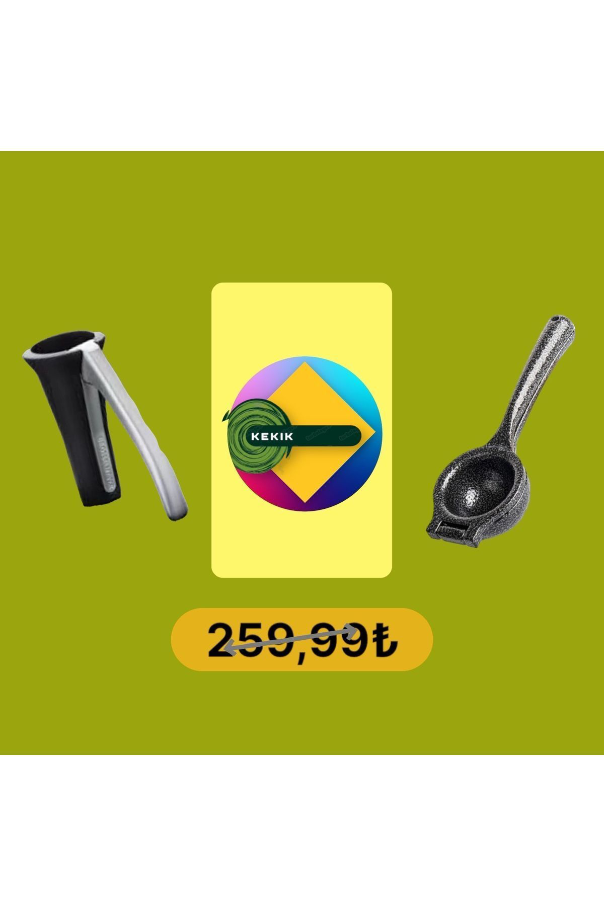 Kekikdükkan Gerçek Döküm Narenciye Limon Sıkacağı & Ceviz Fındık Kıracağı