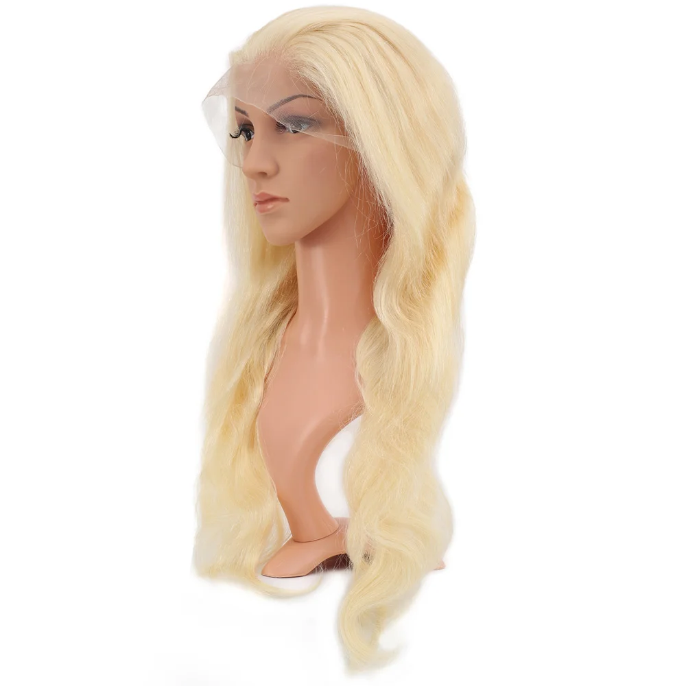 Gerçek Front Lace Daalı Platin Tül Peruk / 65/70cm