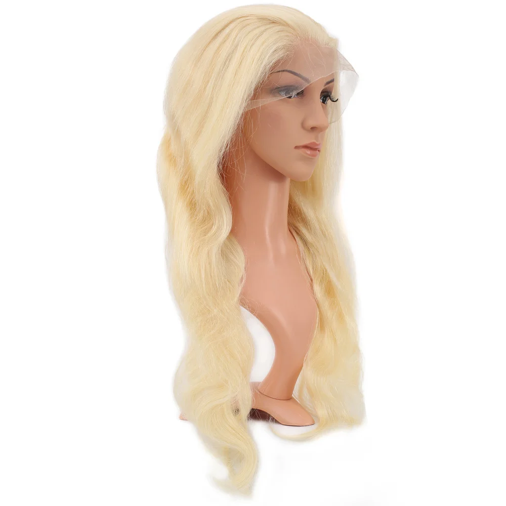 Gerçek Front Lace Daalı Platin Tül Peruk / 65/70cm