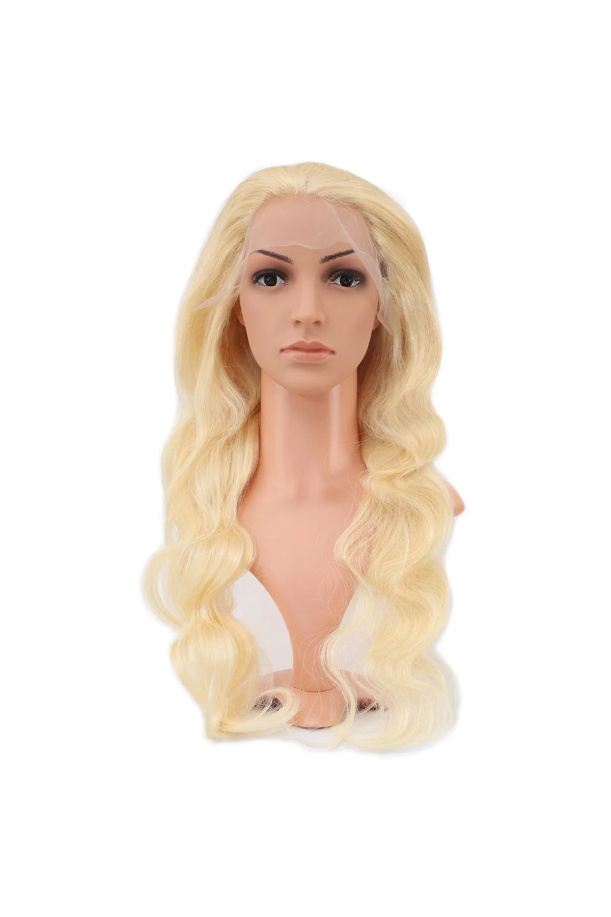 Gerçek Front Lace Dalgalı Platin Tül Peruk / 70/75cm