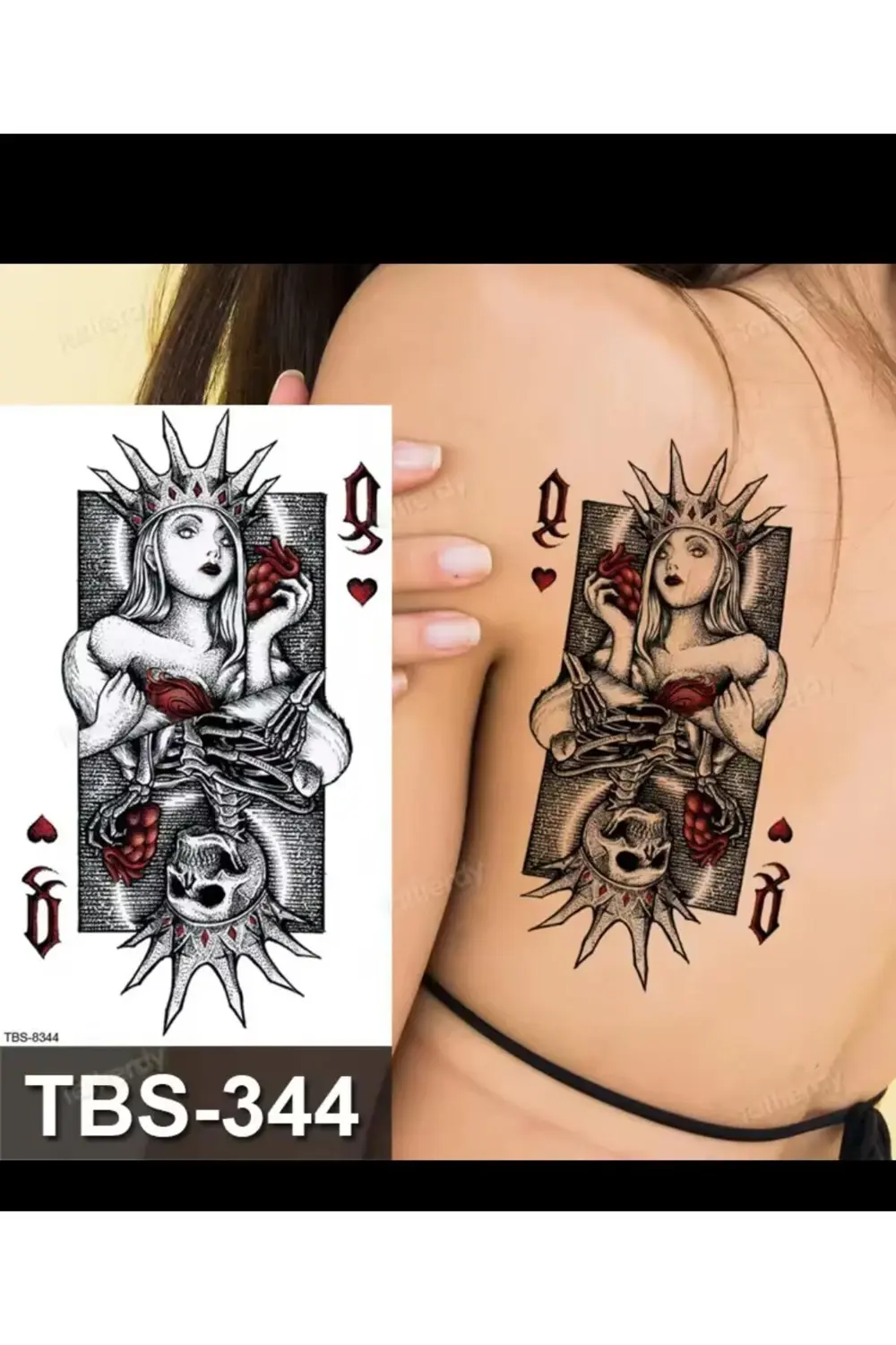 Arescollection Gerçek Görünümlü 3 D Suya Denize Dayanıklı Geçici Dövme Holiday T