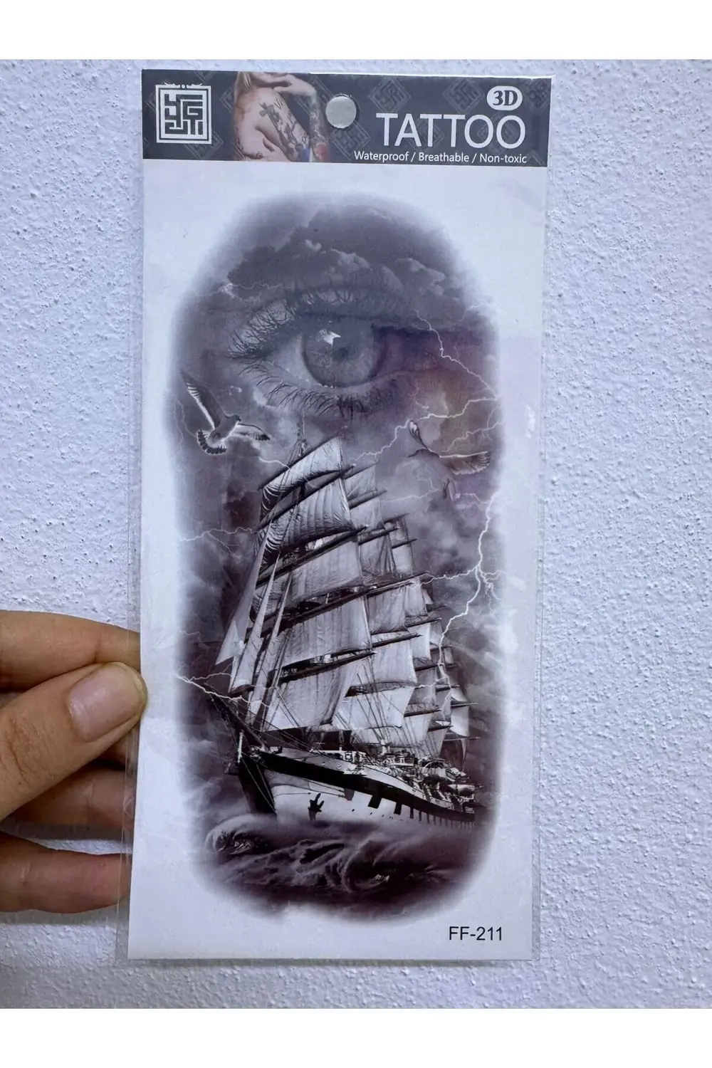 Arescollection Gerçek Görünümlü 3 D Suya Denize Dayanıklı Geçici Dövme Holiday T