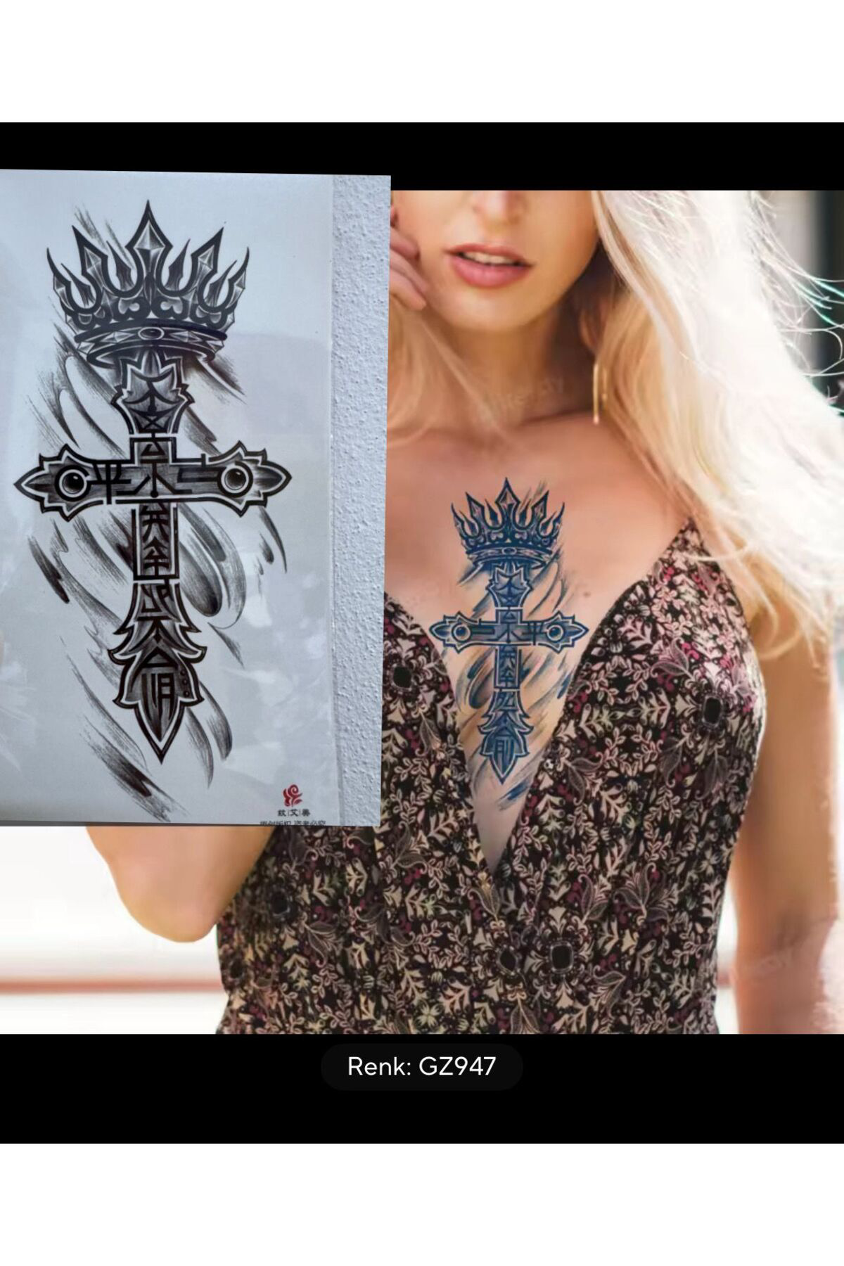 Arescollection Gerçek Görünümlü 3 D Suya Denize Dayanıklı Geçici Dövme Holiday T