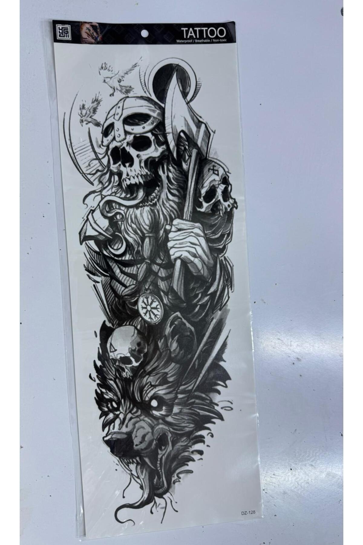 gerçek görünümlü 3d suya dayanıklı kol bacak kaplama geçici dövme