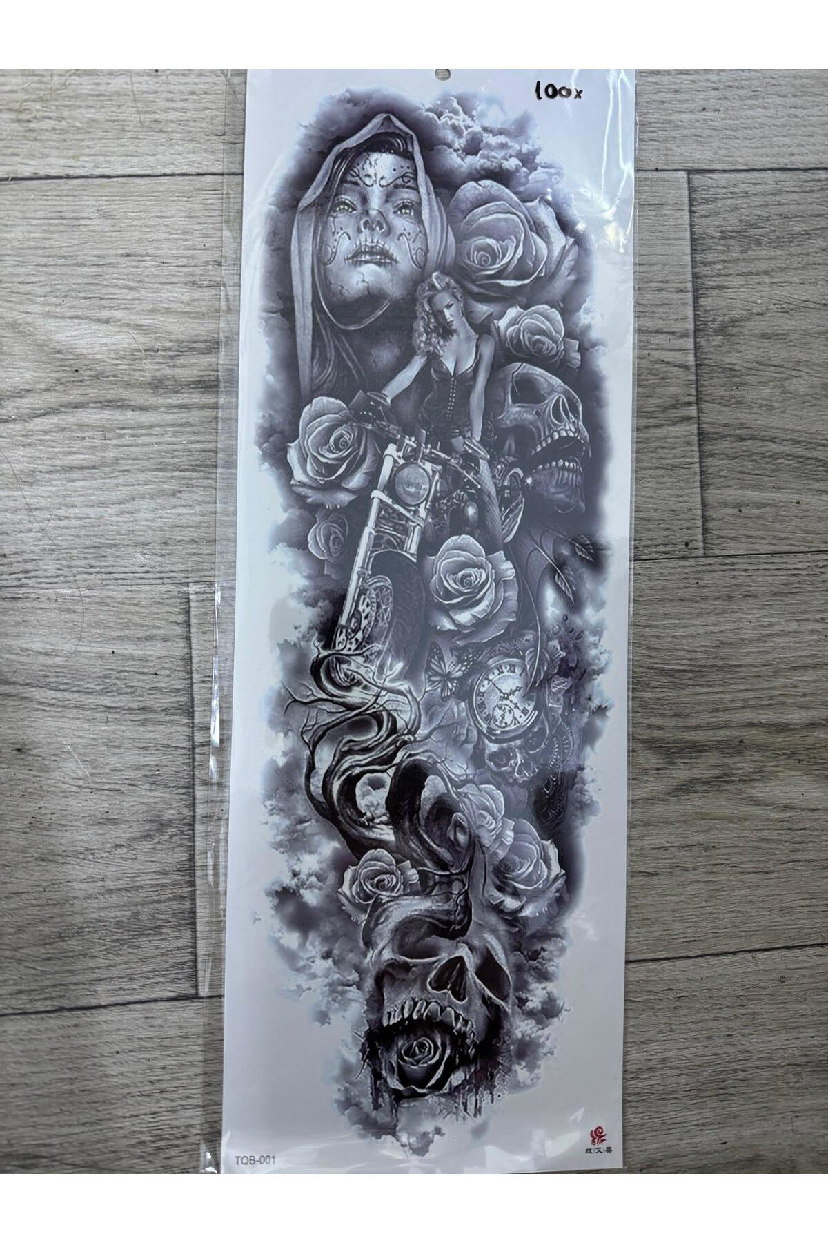 gerçek görünümlü 3d suya dayanıklı kol bacak kaplama geçici dövme