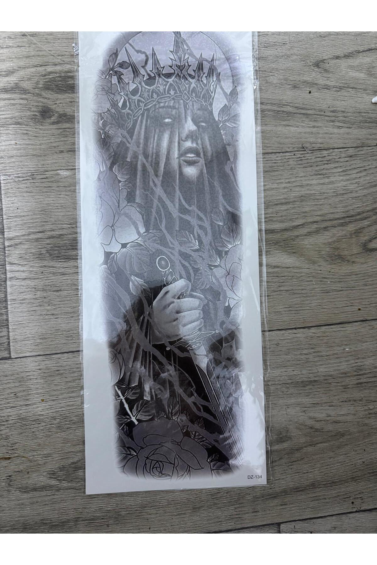 Gerçek Görünümlü 3d Suya Dayanıklı Kol Bacak Kaplama Geçici Dövme