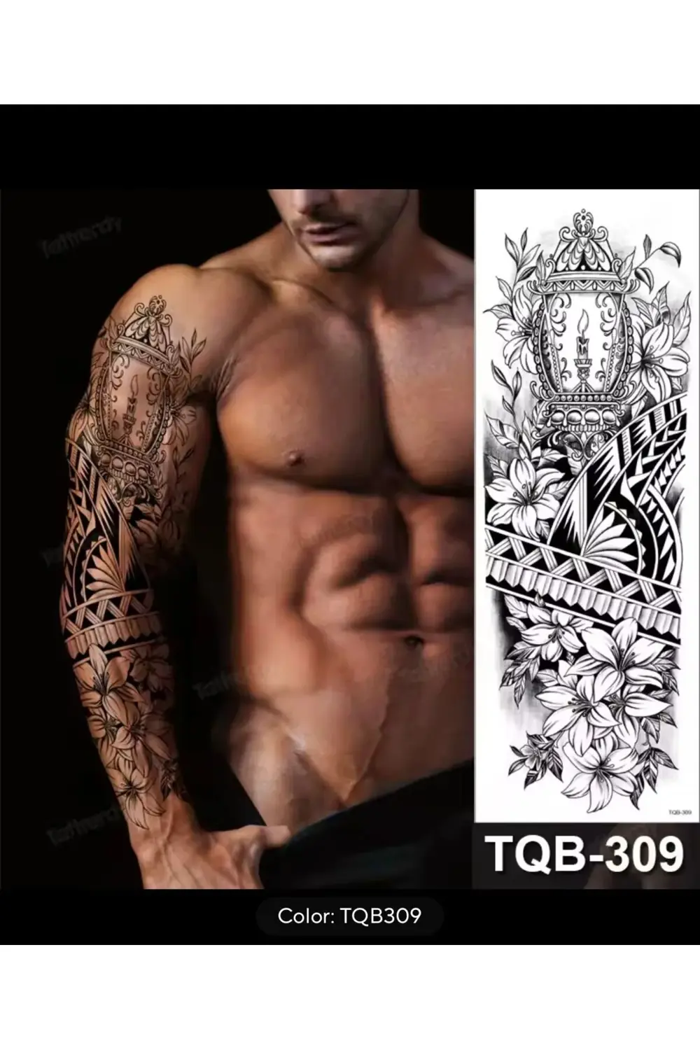 gerçek görünümlü 3d suya dayanıklı kol bacak kaplama geçici dövme