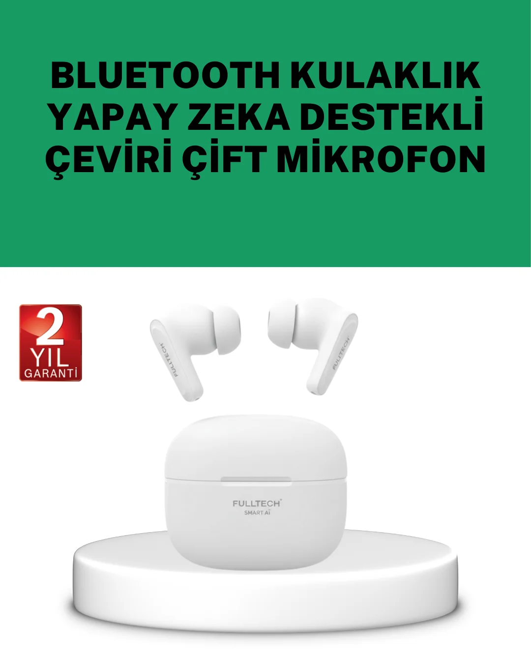 Gerçek Zamanlı Çeviri Özellikli Kablosuz Kulaklık Profesyonel Kullanım