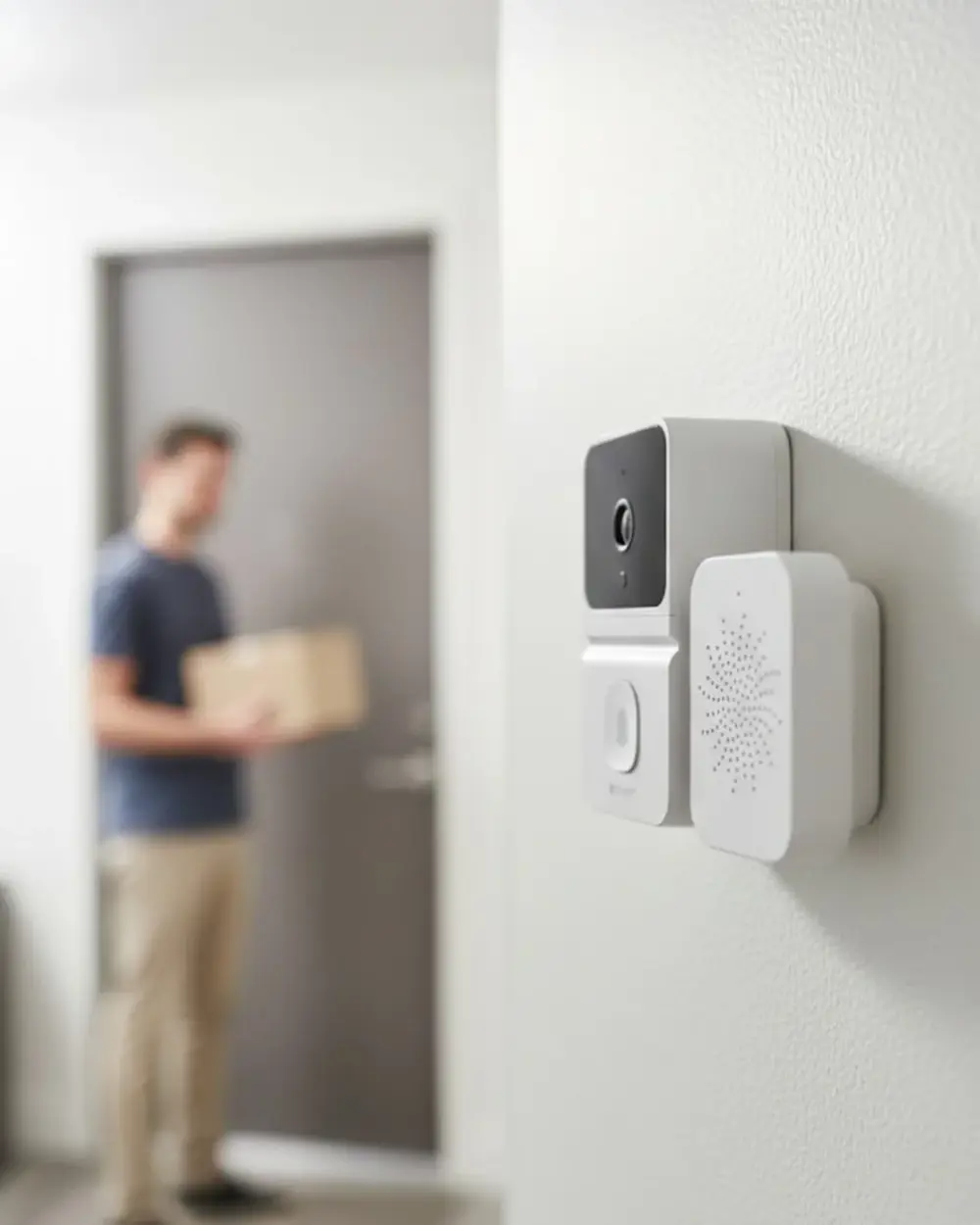Gerçek Zamanlı Fotoğraflı Akıllı Kapı Zili İki Yönlü Konuşma