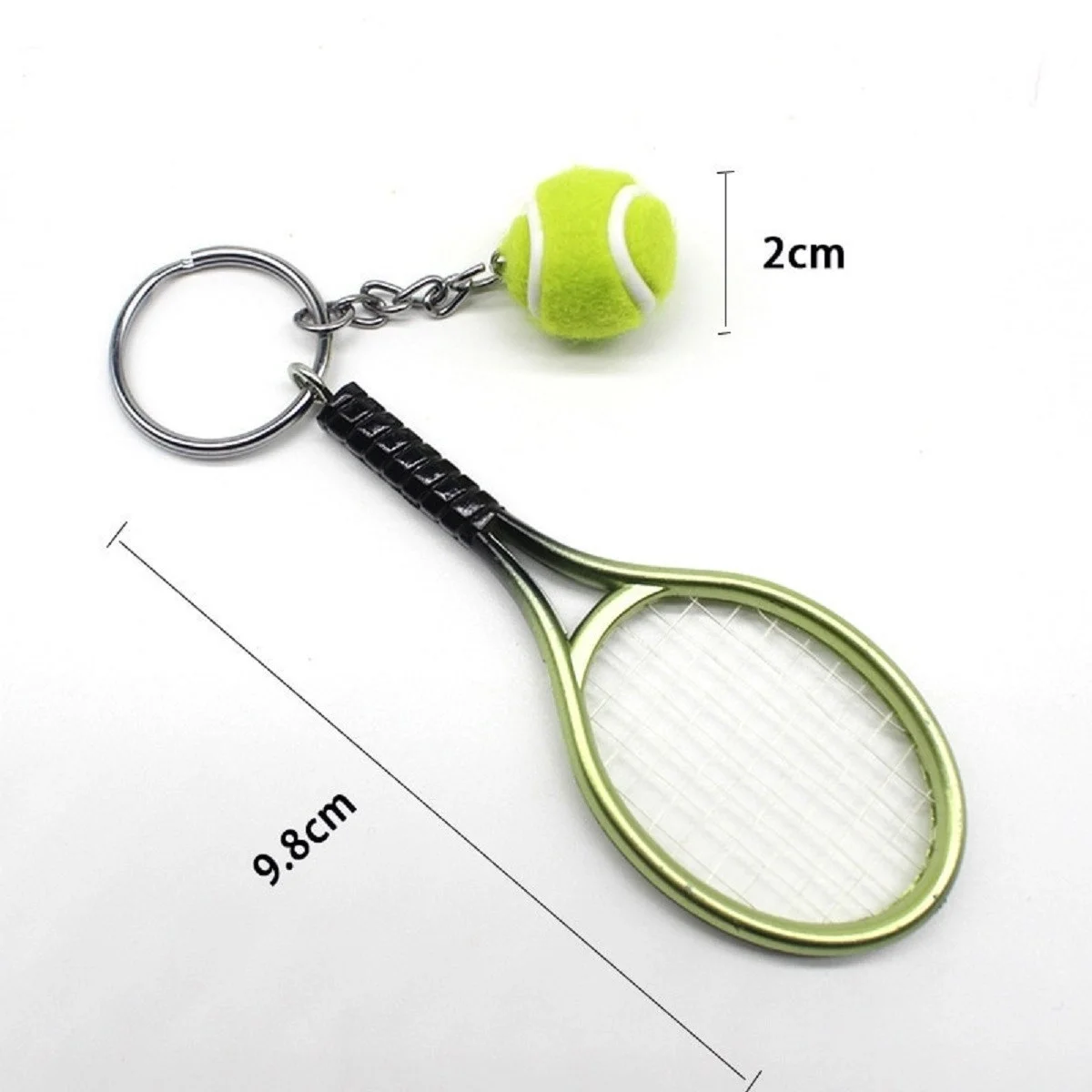Gerçekçi Tenis Raketi Tasarımlı Şık Anahtarlık Kolye Çanta Süsü Tennis Keychain Bx40 Gerçekçi Tenis Raketi Tasarımlı Şık Anahtarlık Kolye Çanta Süsü Tennis Keychain Bx40