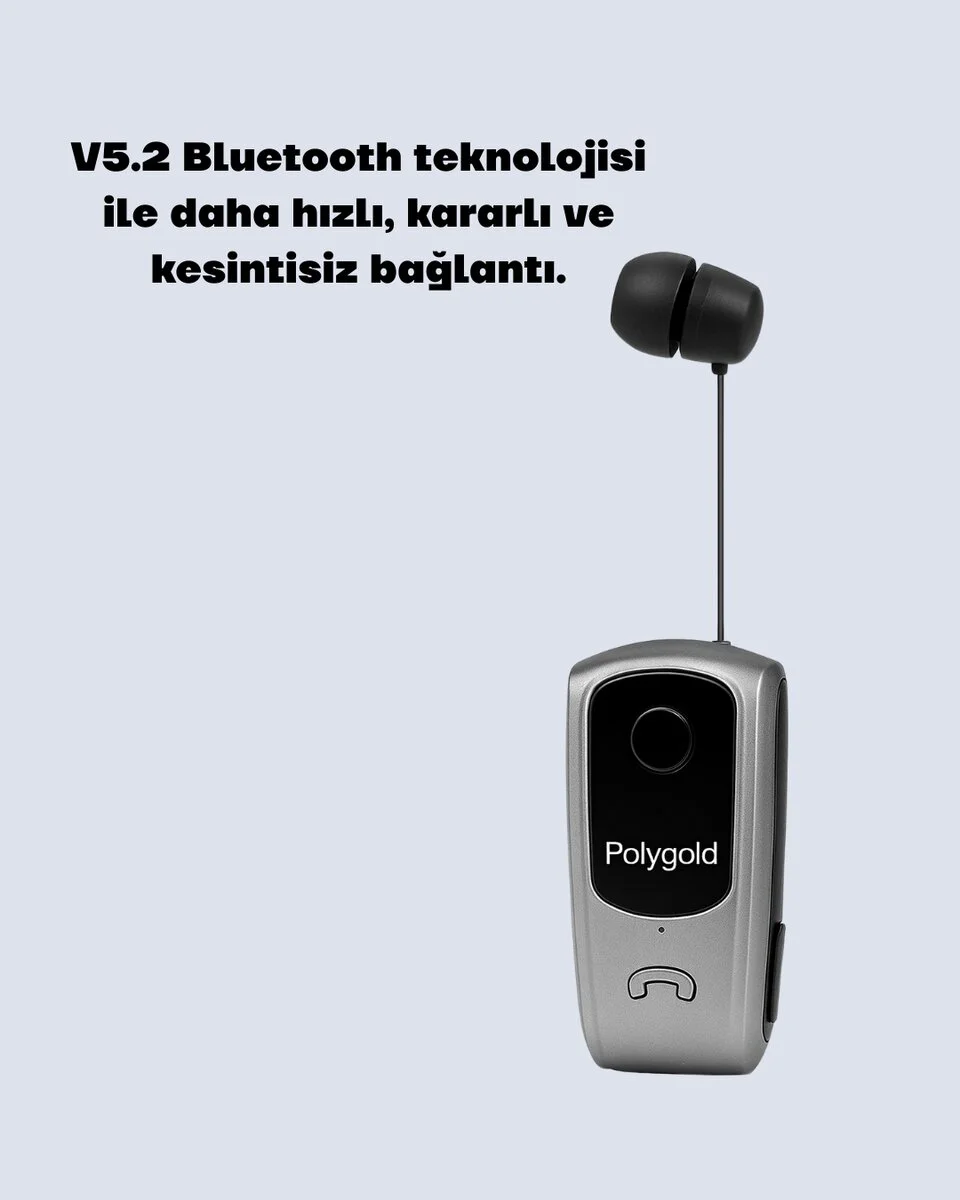 Geri Çekilebilir Kablolu Bluetooth İş Kulaklığı