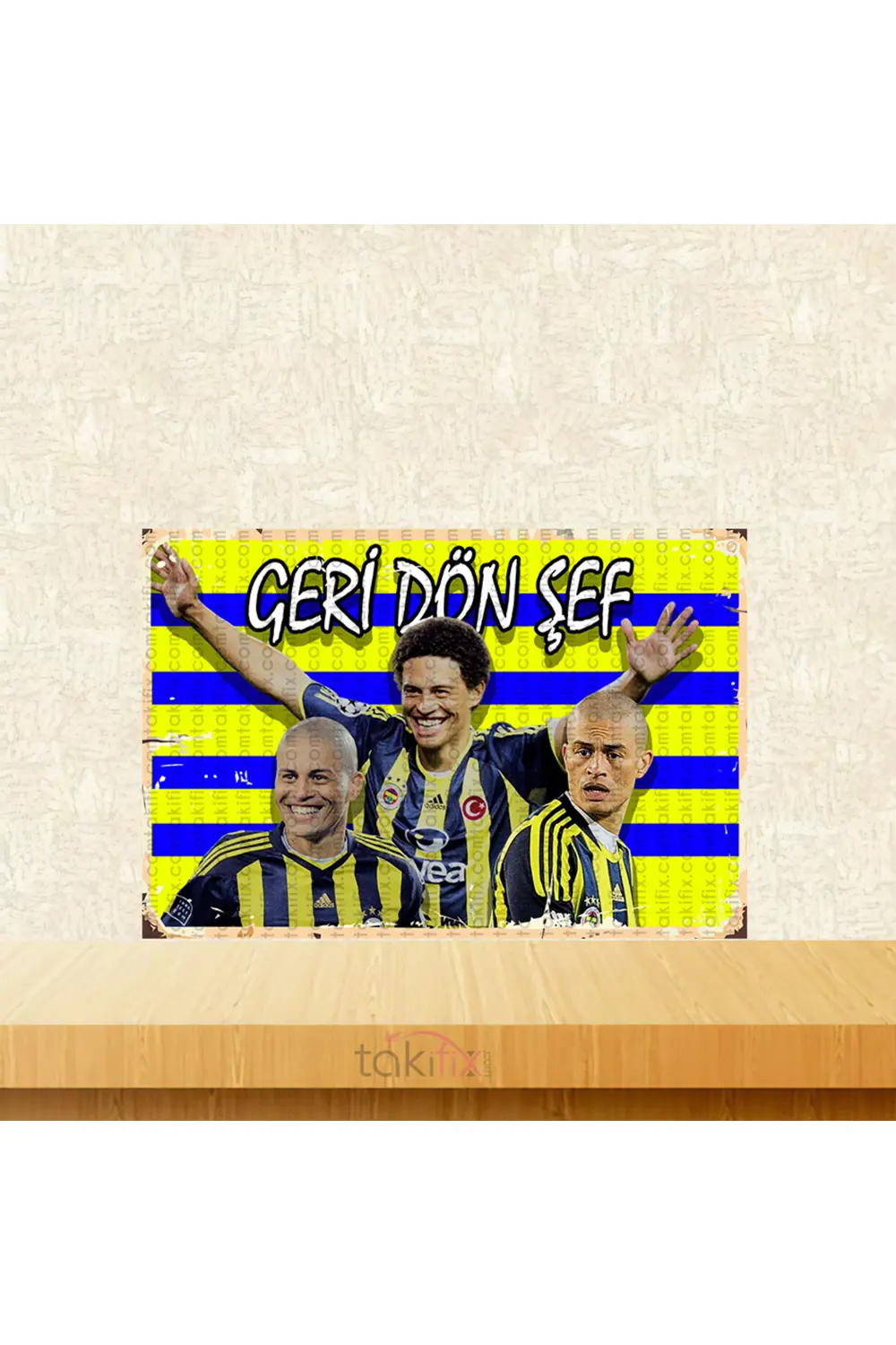 Geri Dön Şef Alex De Souza 20x30 Cm Retro Ahşap Poster