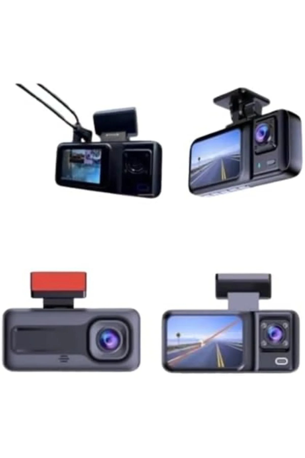 Geri Görüş Destekli Full HD Araç Kamerası – Gelişmiş 3 Kameralı K