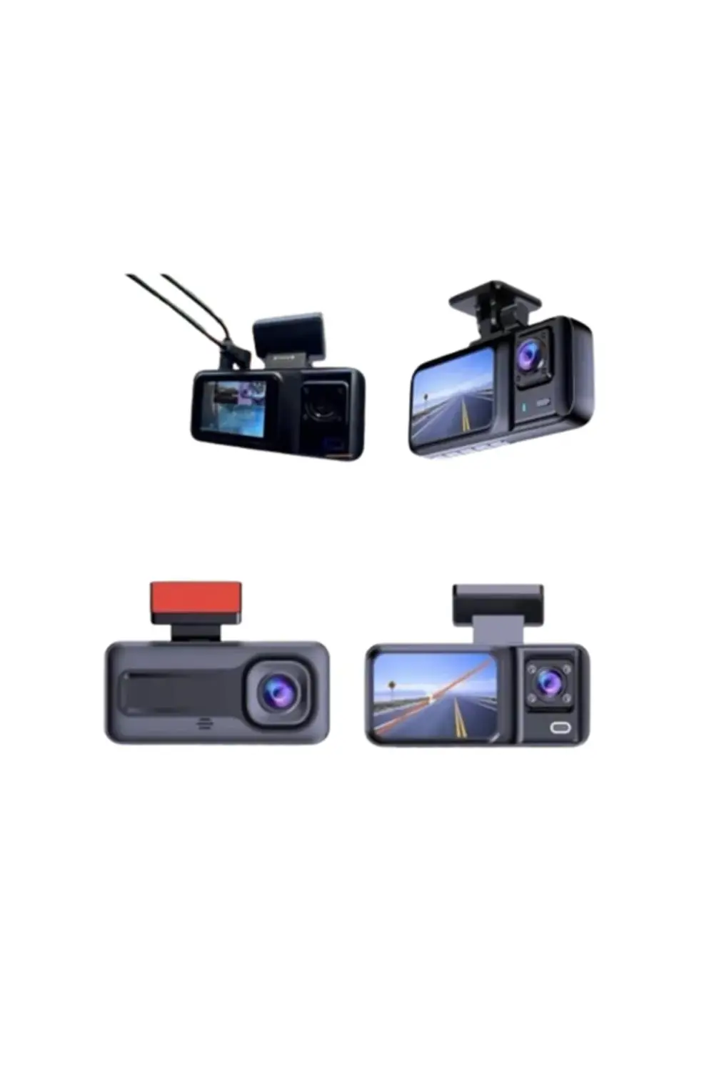 Geri Görüş Destekli Full HD Araç Kamerası – Gelişmiş 3 Kameralı K