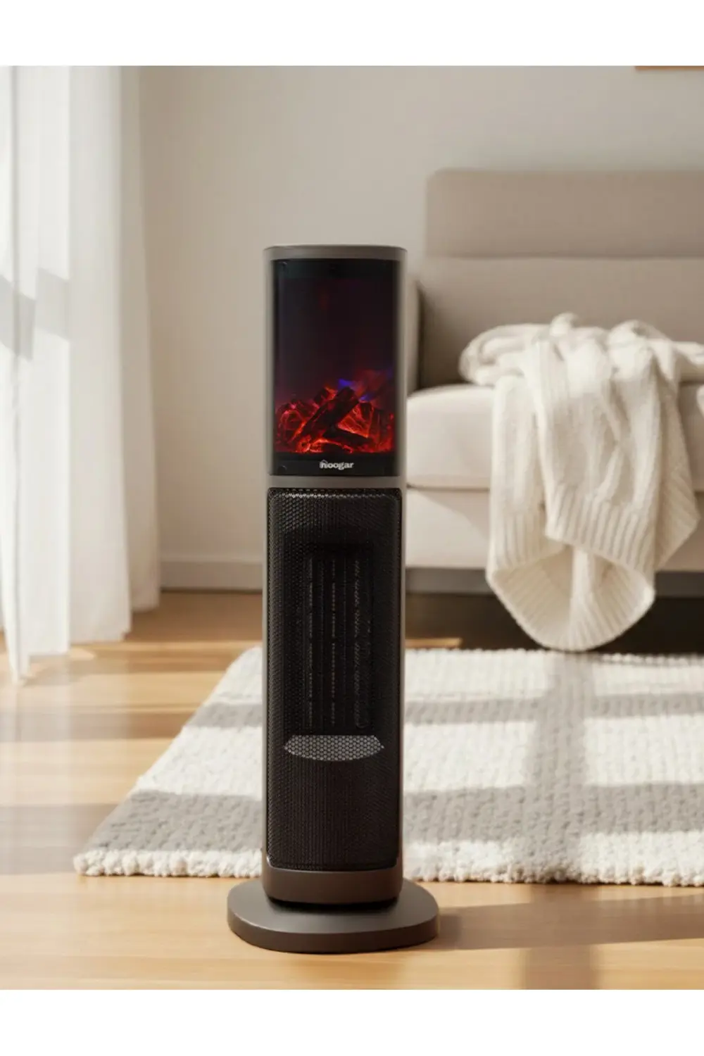 German 2075 L Grey Oben Seri OLED Şömineli Ekran Dijital Kule Tip