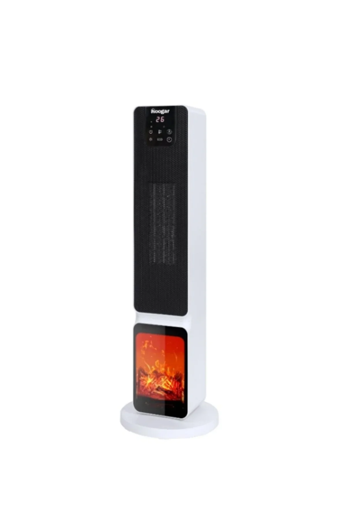 German 2701 L White OLED Şömineli Ekran Dijital Göstergeli Serami