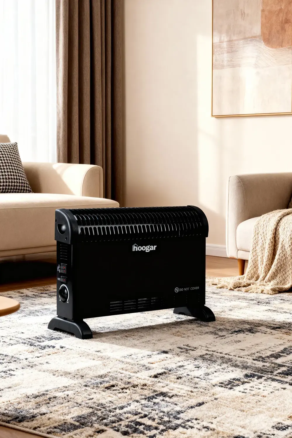 German CH-2000 Black Homojen Teknoloji Yeni Nesil Sessiz Konvektö