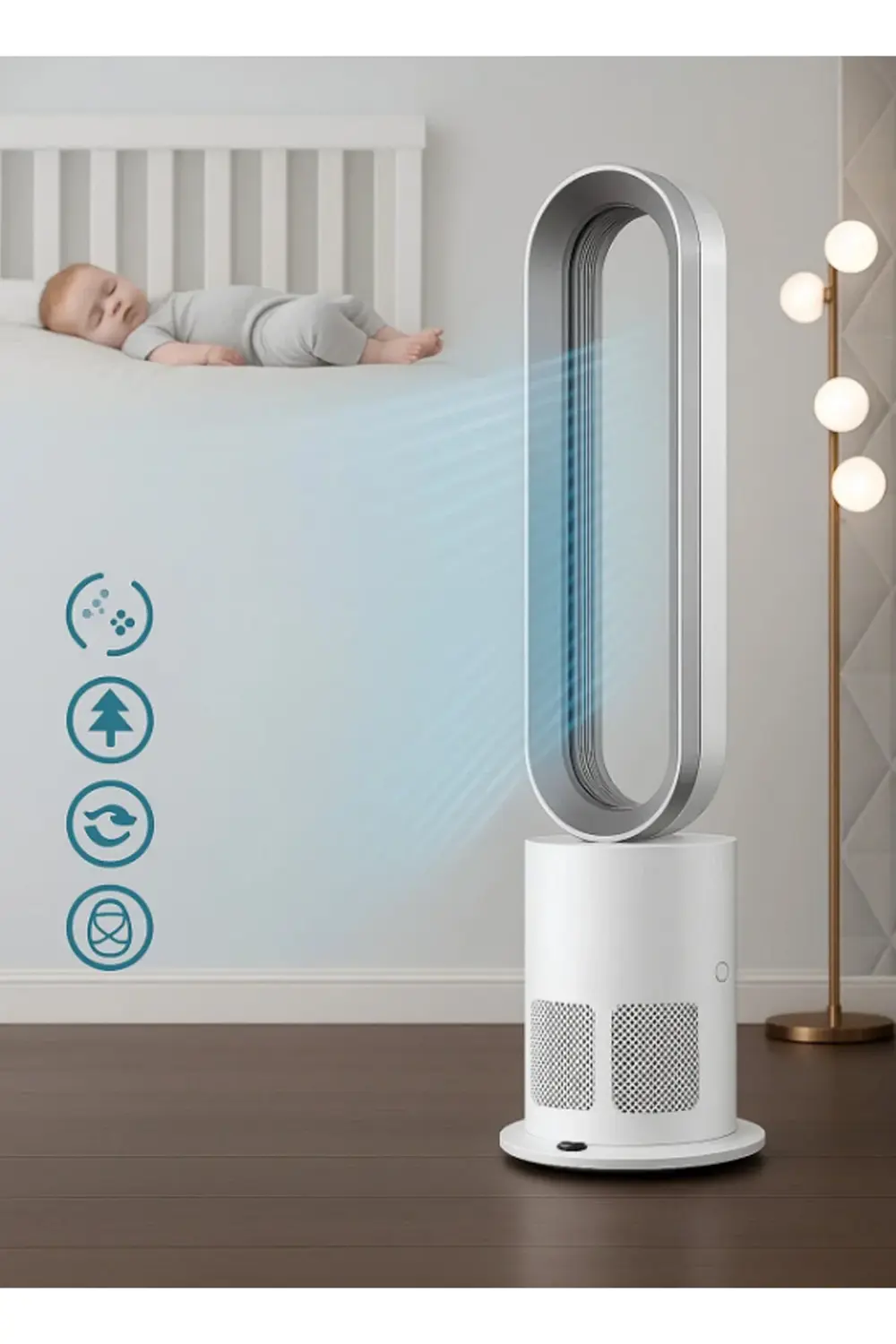 German Schweizer Alpen O2 Hepa Filtre Clean Hot Cool 3 in 1 Hava