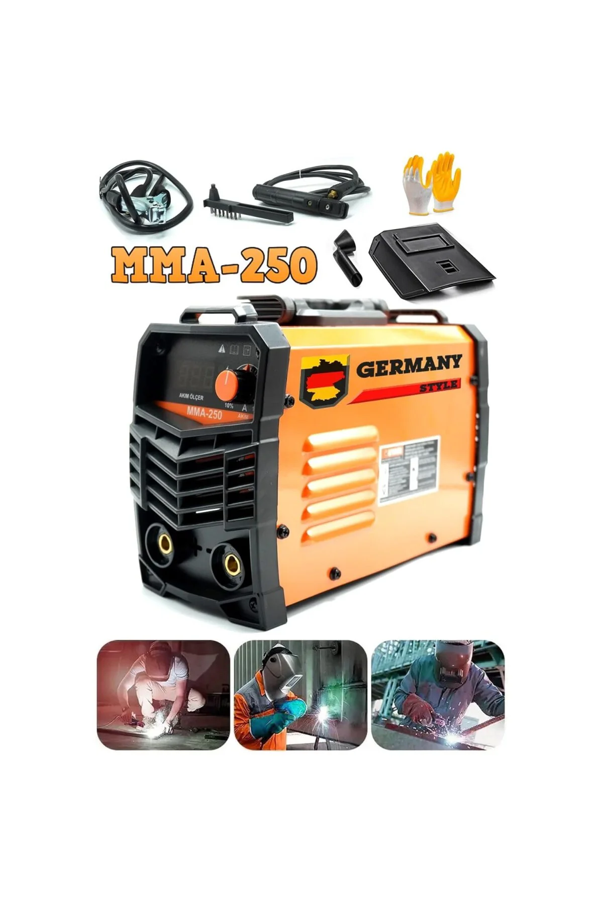 Germany Style MMA-250 Alman Copperx Çift Kartlı 250 Amper Invertö