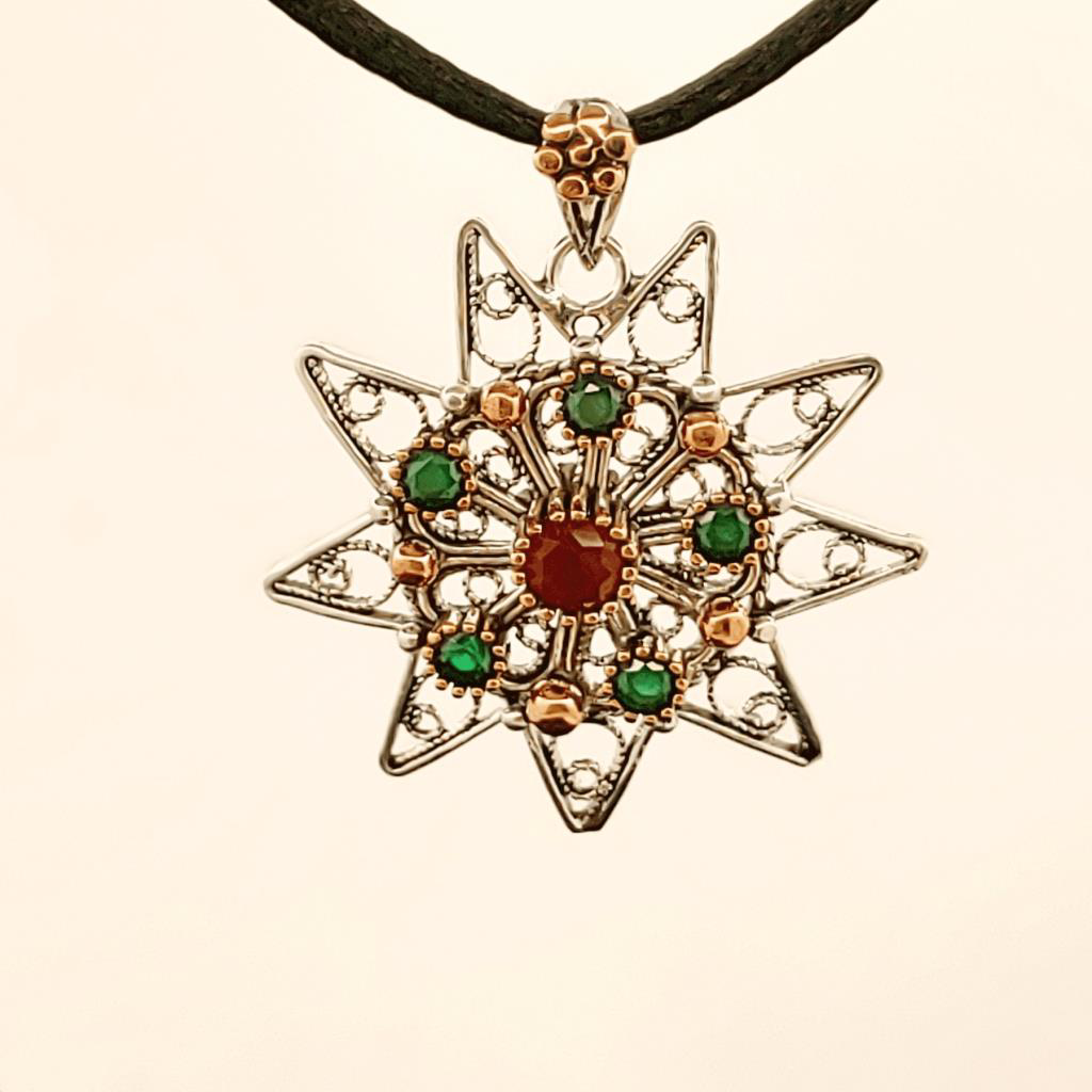 Gevheranss  Zirkon Taşli Gümüş Kolye - 210040368G12k