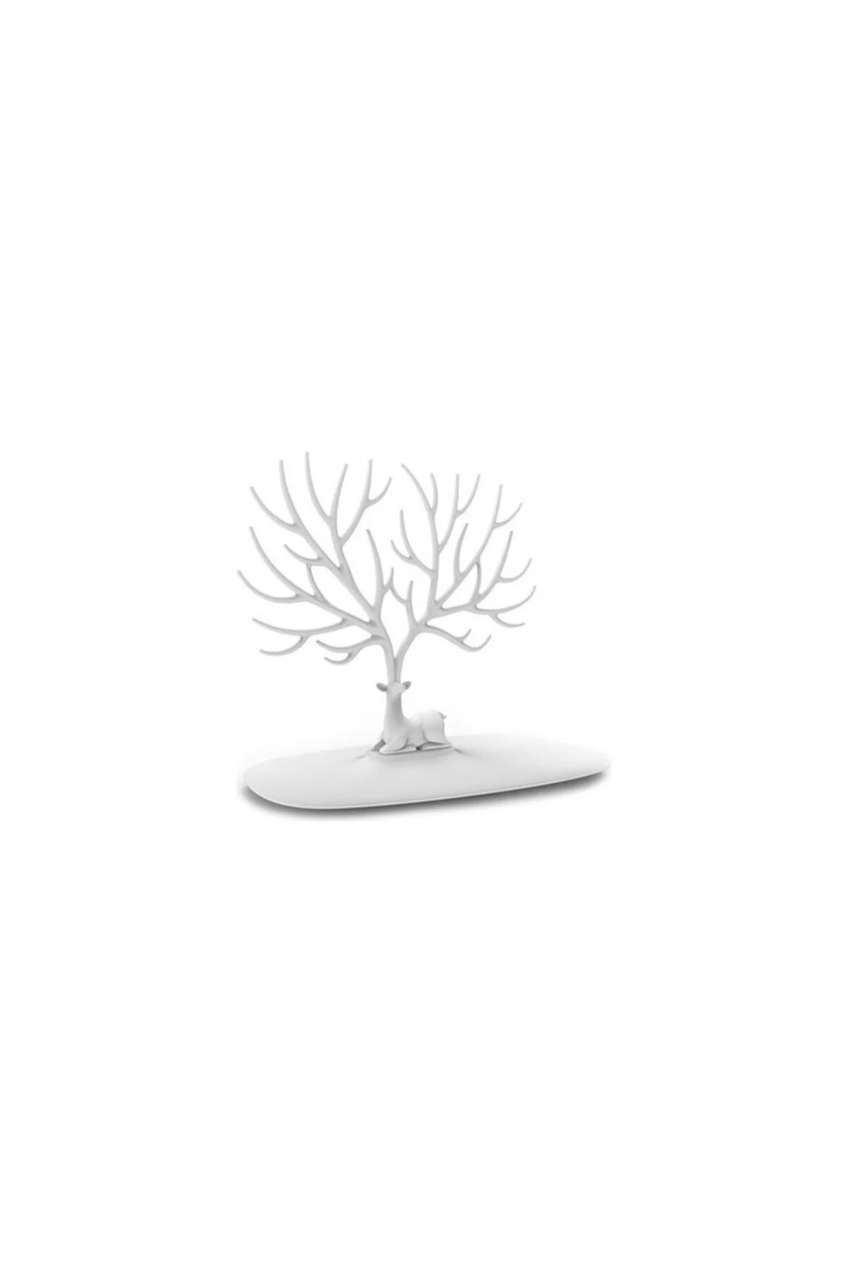 Geyik Tasarımlı Takı Standı Kolye Küpe Yüzük Organizer Takı Ağacı