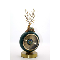 İhtiyaçavm Geyikli Masa Üstü Saat Alk1589 Dekoratif Hediyelik