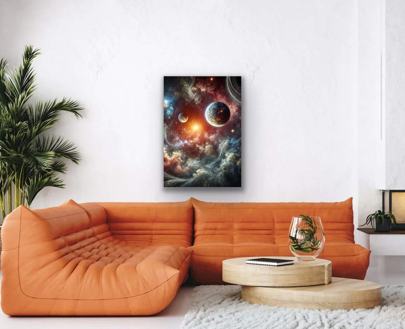 Gezegenler Kanvas Tablo 70x100cm - Duvar Dekorasyonu