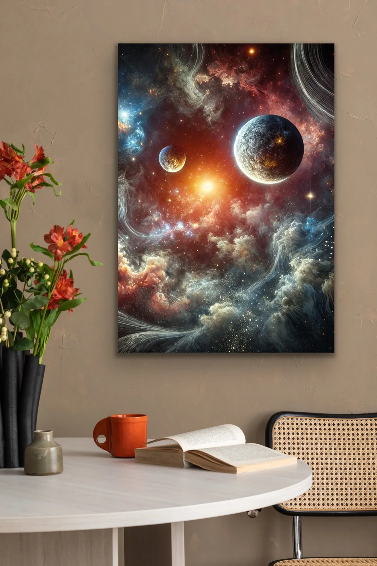 Gezegenler Kanvas Tablo 70x100cm - Duvar Dekorasyonu