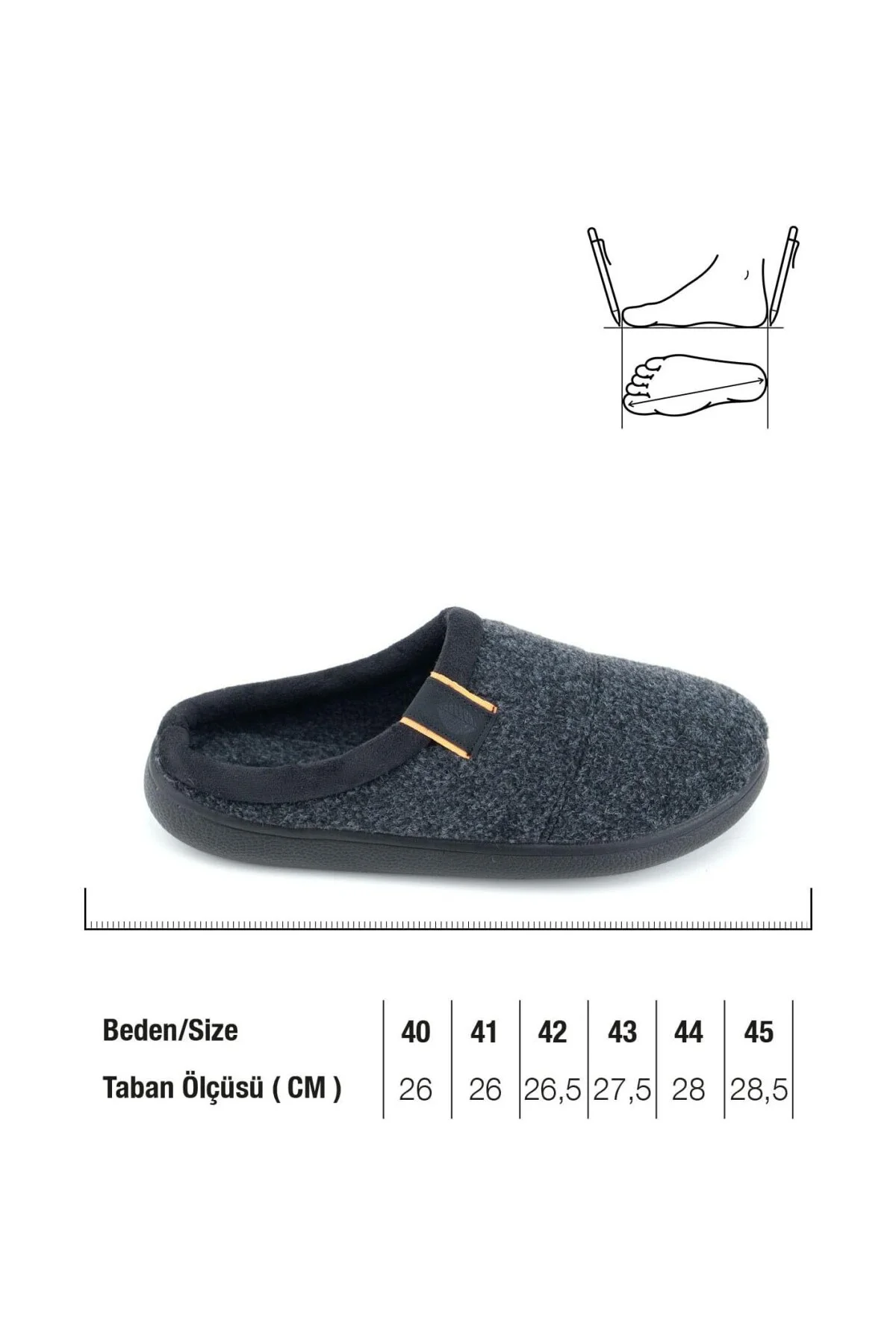 Gezer Kışlık Erkek Comfort Taban Ev Bahçe Terlik GT1KMM.14225.08