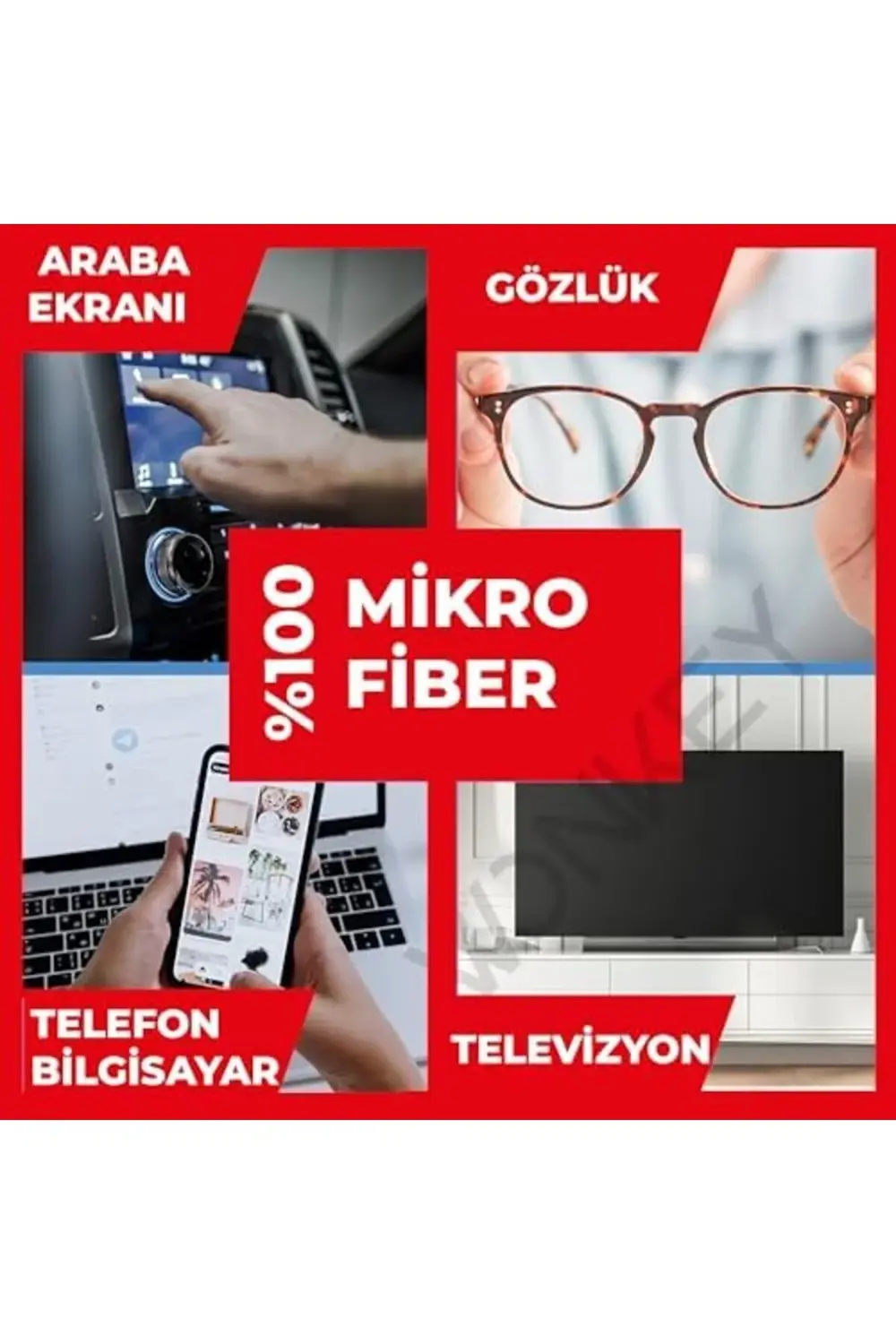 Gfc Store Bırakmayan Mikrofiber Bez, Lens, Gözlük, Telefon, iPhon