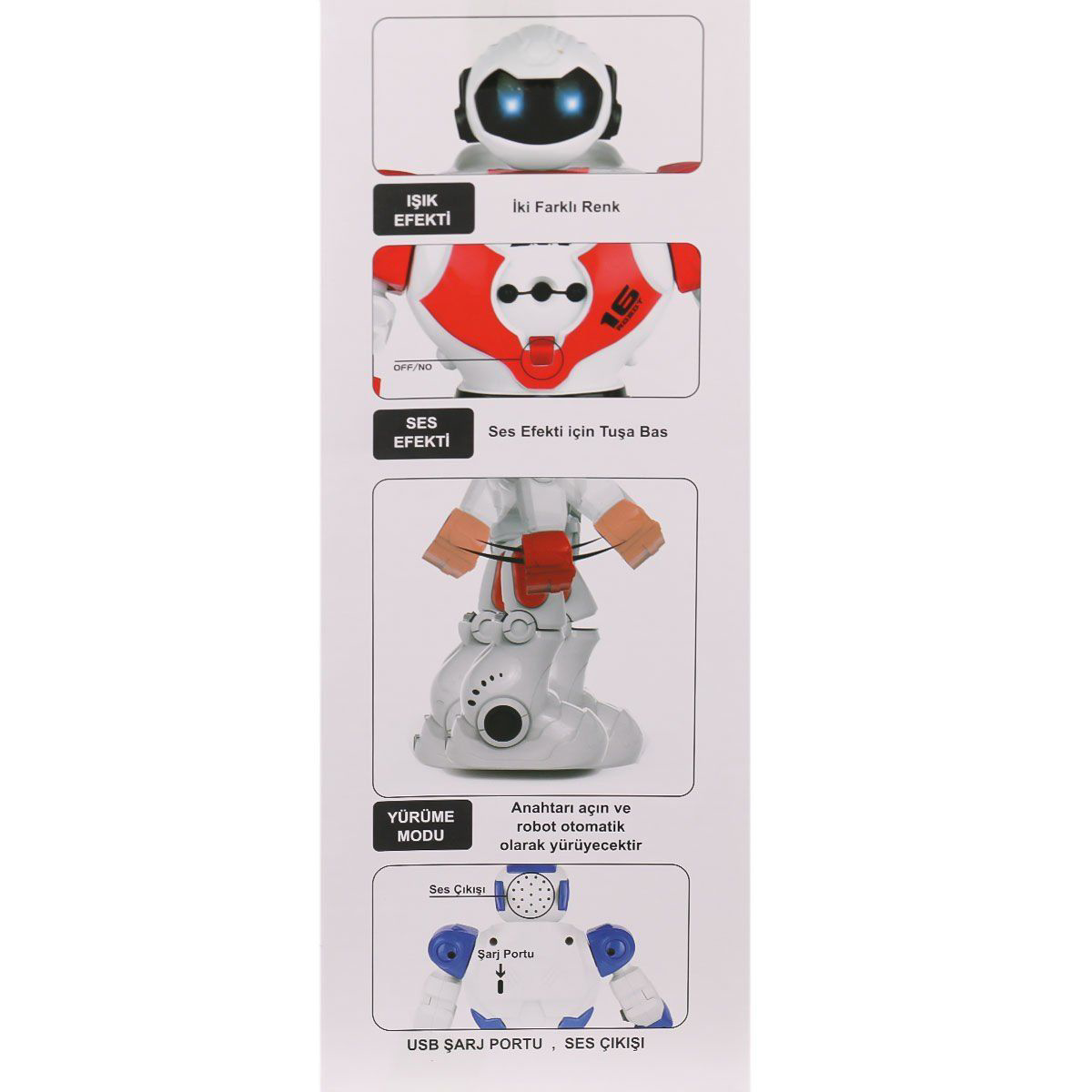 GGE-606-29 Kumandalı Işıklı Dansçı İnteraktif Robot