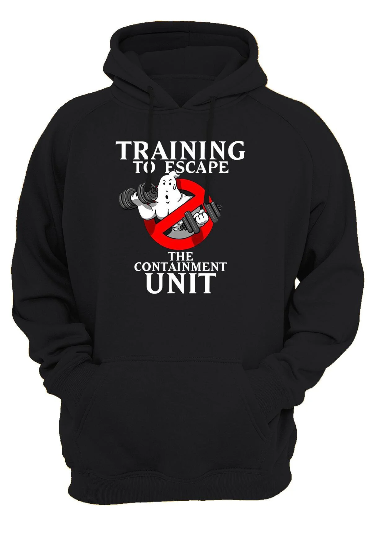 Ghostbusters Gym Baskılı Fermuarsız Kapüşonlu Sweatshirt Hoodie
