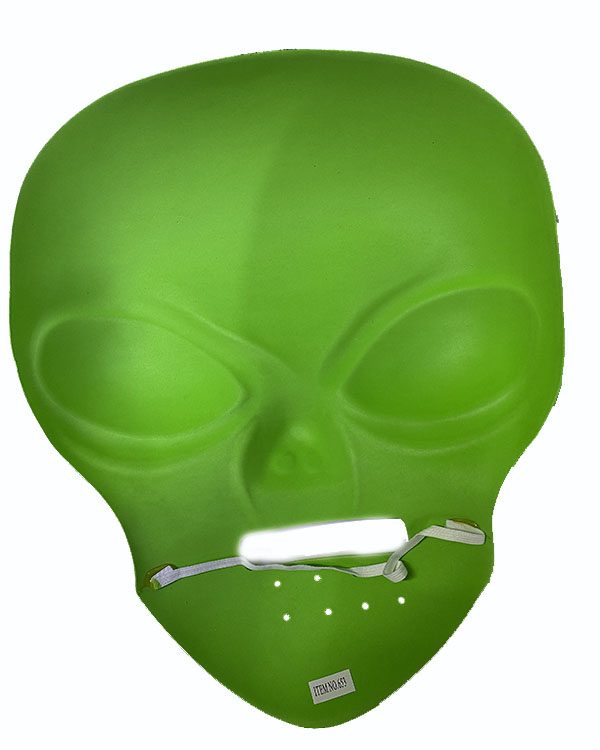 Ghoulish Productions Green Alien Mask 45x30 cm ( UZAYLI ) Ghoulish Productions Green Alien Mask 45x30 cm ( UZAYLI )