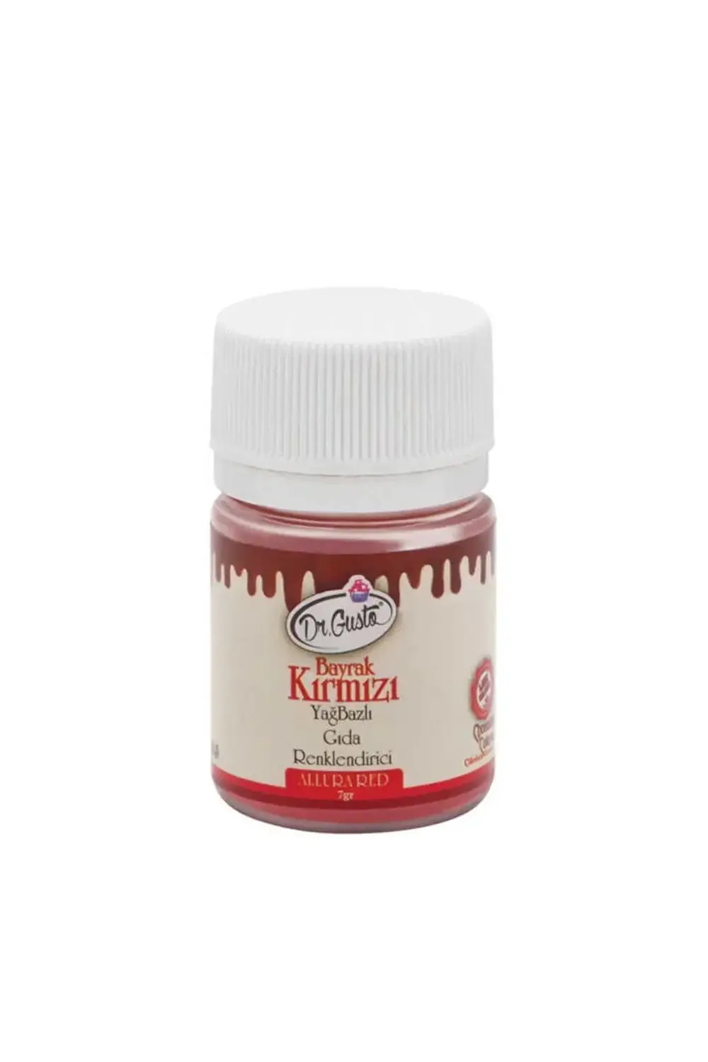 Dr.Gusto Sağlık Ürünleri Gıda Boyası Yağ Bazlı Toz Bayrak Kırmızı 7 Gr