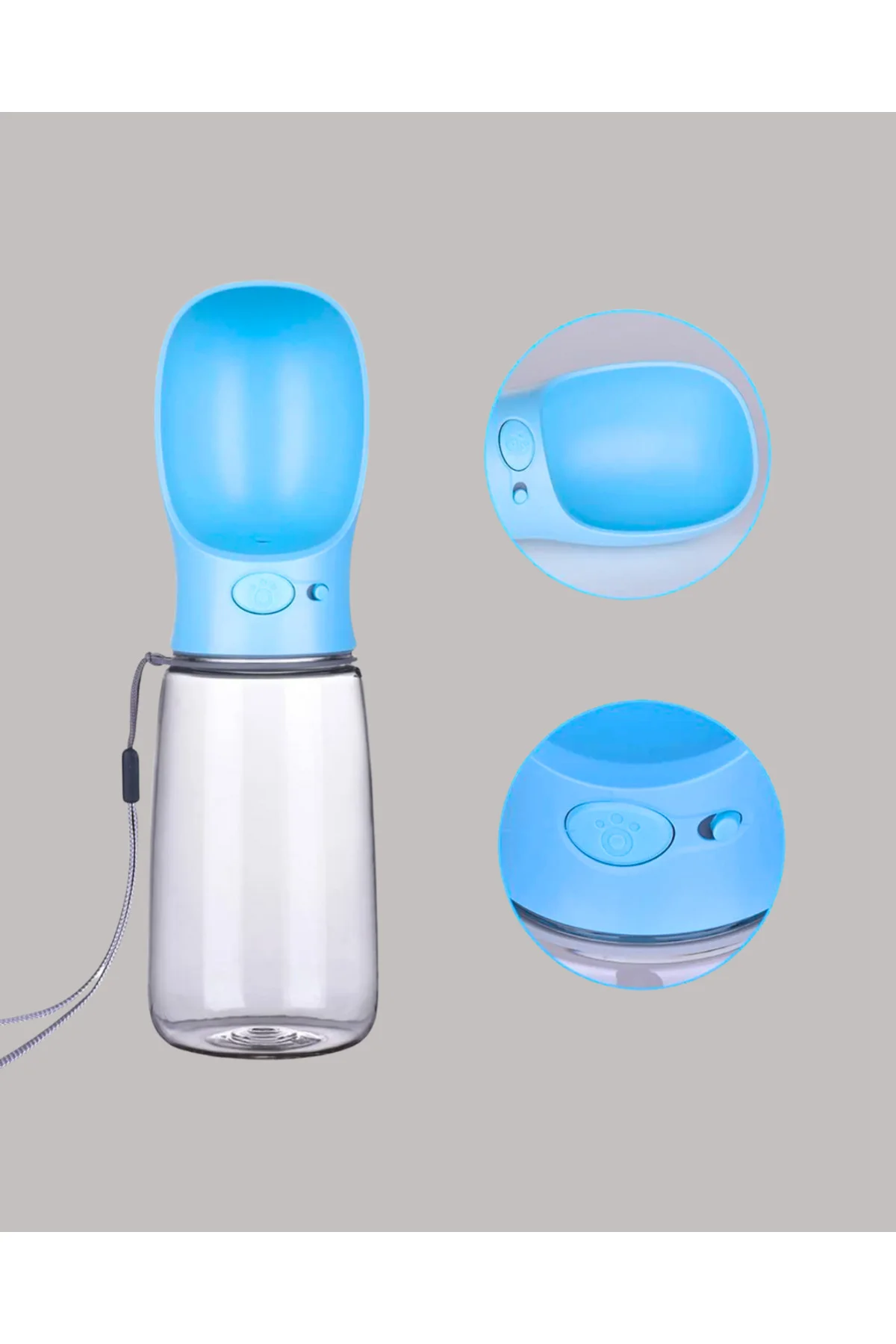 Gıda Sınıfı Malzemeli Evcil Hayvan Su Şişesi BPA İçermez Tek Tuş 