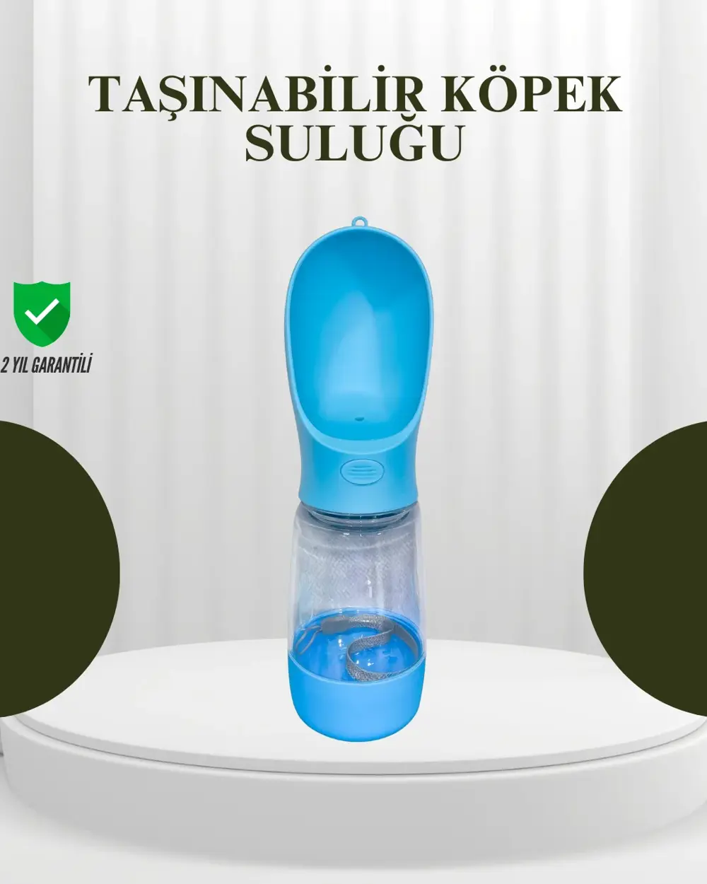 Gıda Sınıfı Malzemeli Evcil Hayvan Su Şişesi BPA İçermez Tek Tuş