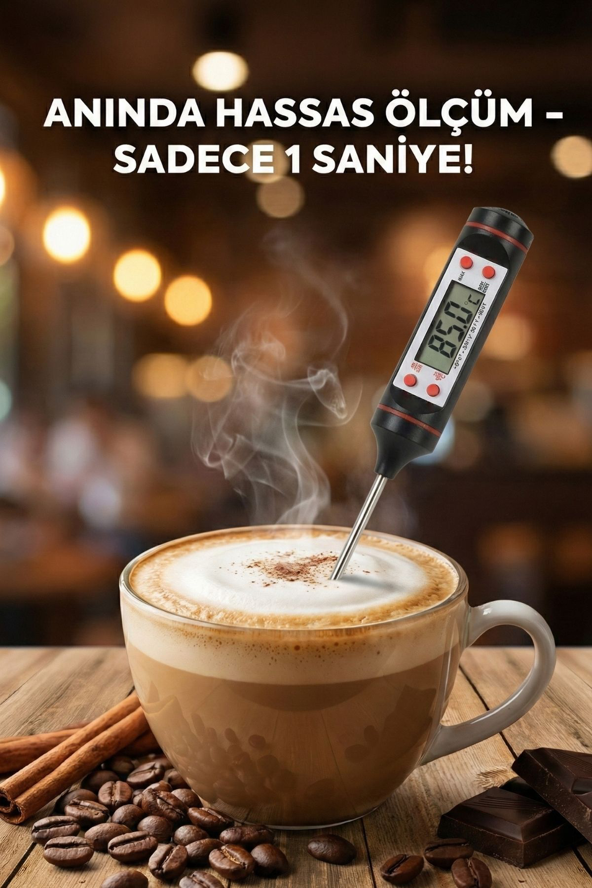 Gıda Termometresi Mutfak Yoğurt Mama Et Tavuk Balık İçin Hassas Ö