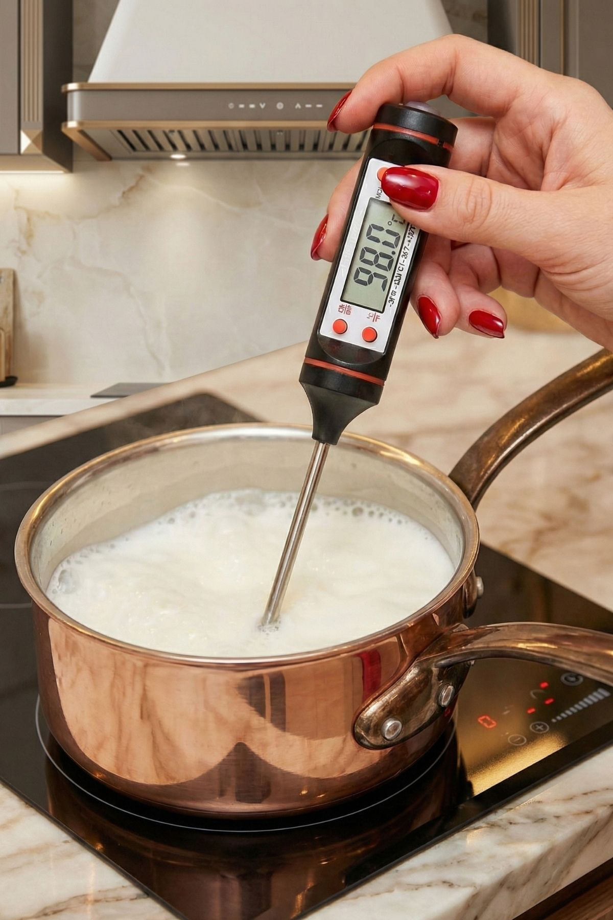 Gıda Termometresi Mutfak Yoğurt Mama Et Tavuk Balık İçin Hassas Ö