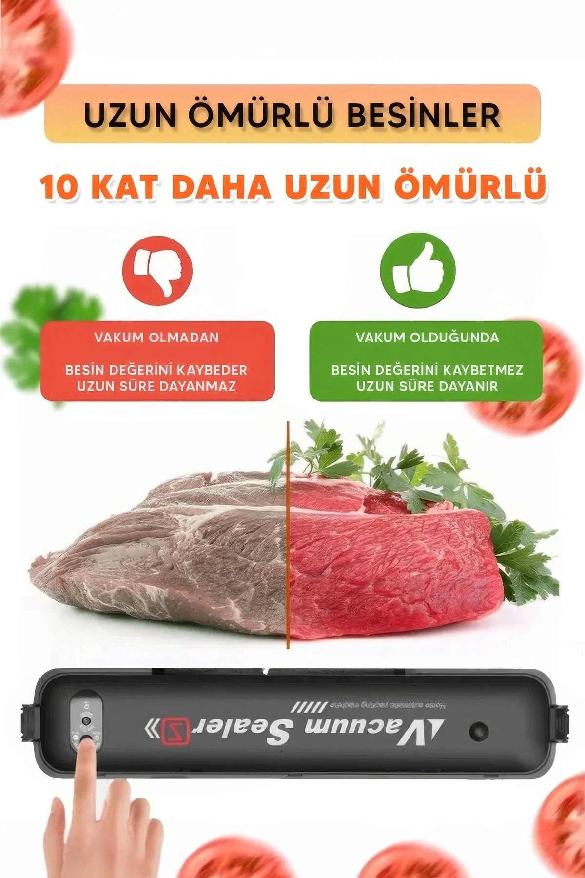 Gıda Vakum Ve Mühürleme Makinesi- Yiyecek Tazeliği Koruma Ev Ve Restoran İçin ( ) LSNTKN-RS4 Gıda Vakum Ve Mühürleme Makinesi- Yiyecek Tazeliği Koruma Ev Ve Restoran İçin ( ) LSNTKN-RS4
