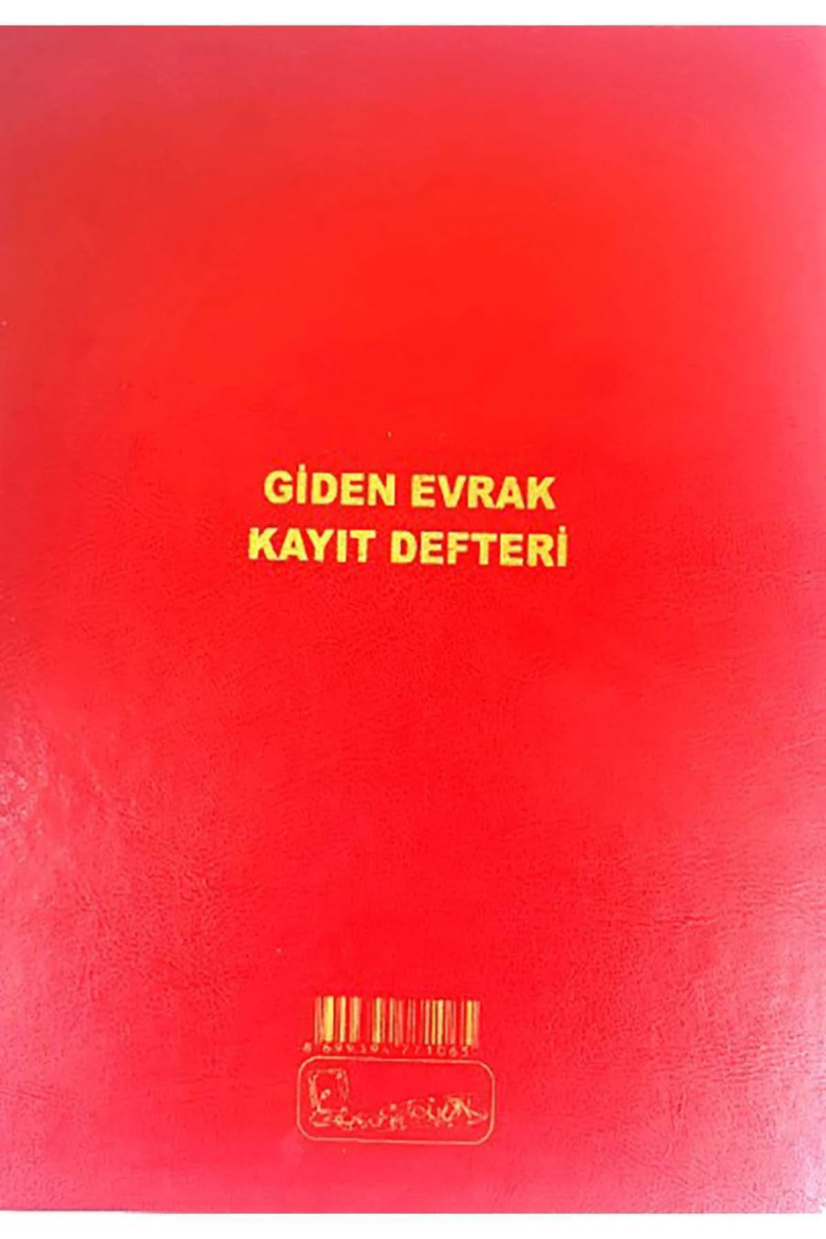 GİDEN EVRAK KAYIT DEFTERİ CİLT KAPAK