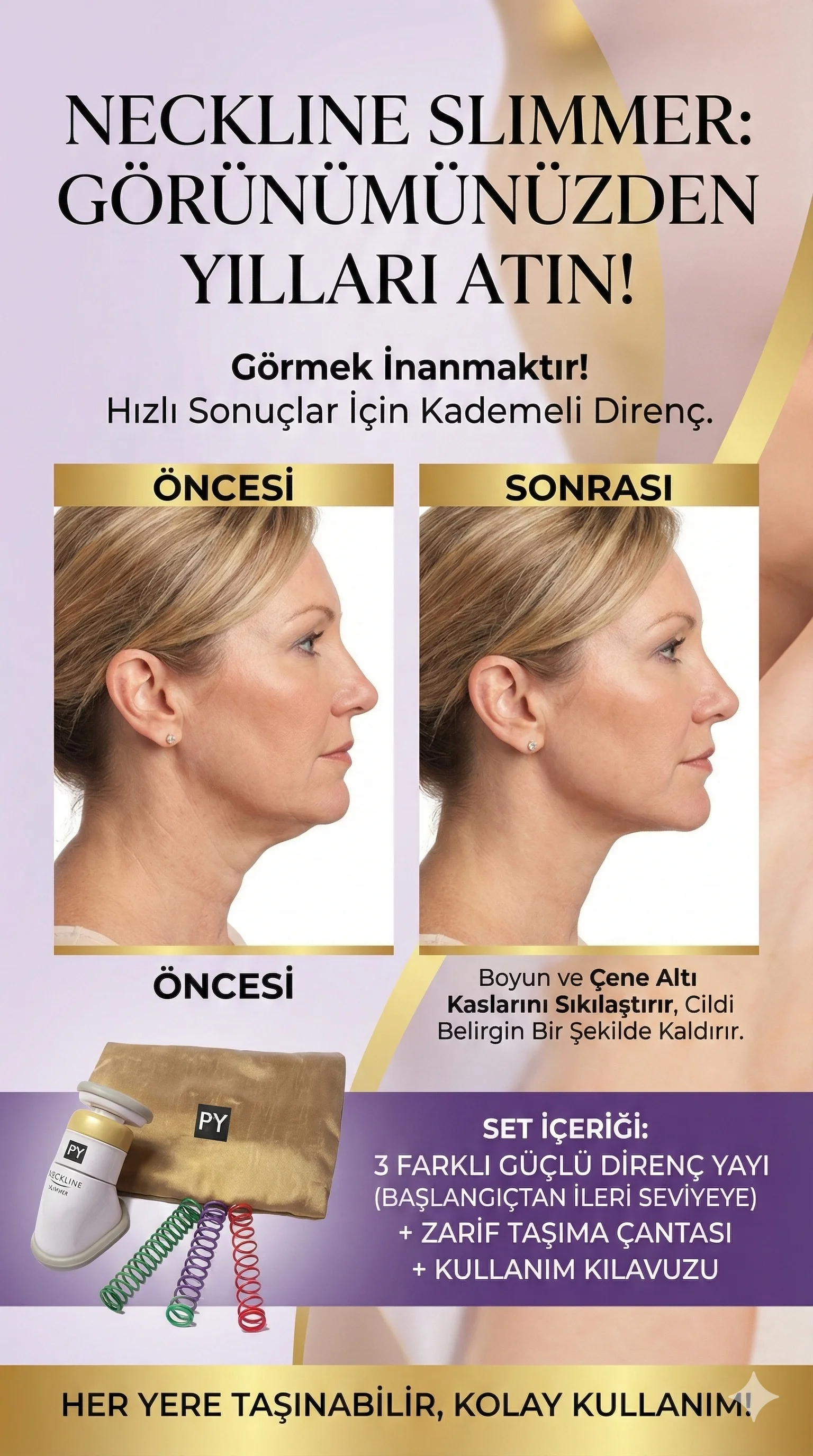 Gıdık  Gıdı Eritme Çene Altı Masaj Aleti Boyun Egzersizi