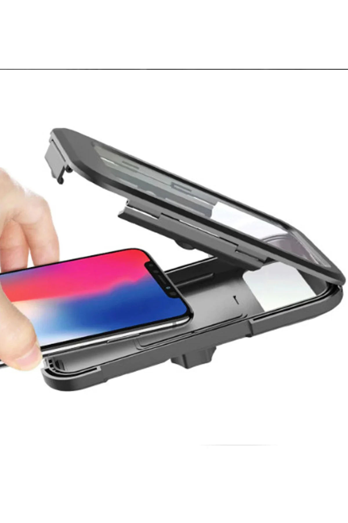 Gidon Bağlantılı Su Geçirmez Mıknatıslı Motorsiklet Telefon Tutucu Gidon Bağlantılı Su Geçirmez Mıknatıslı Motorsiklet Telefon Tutucu