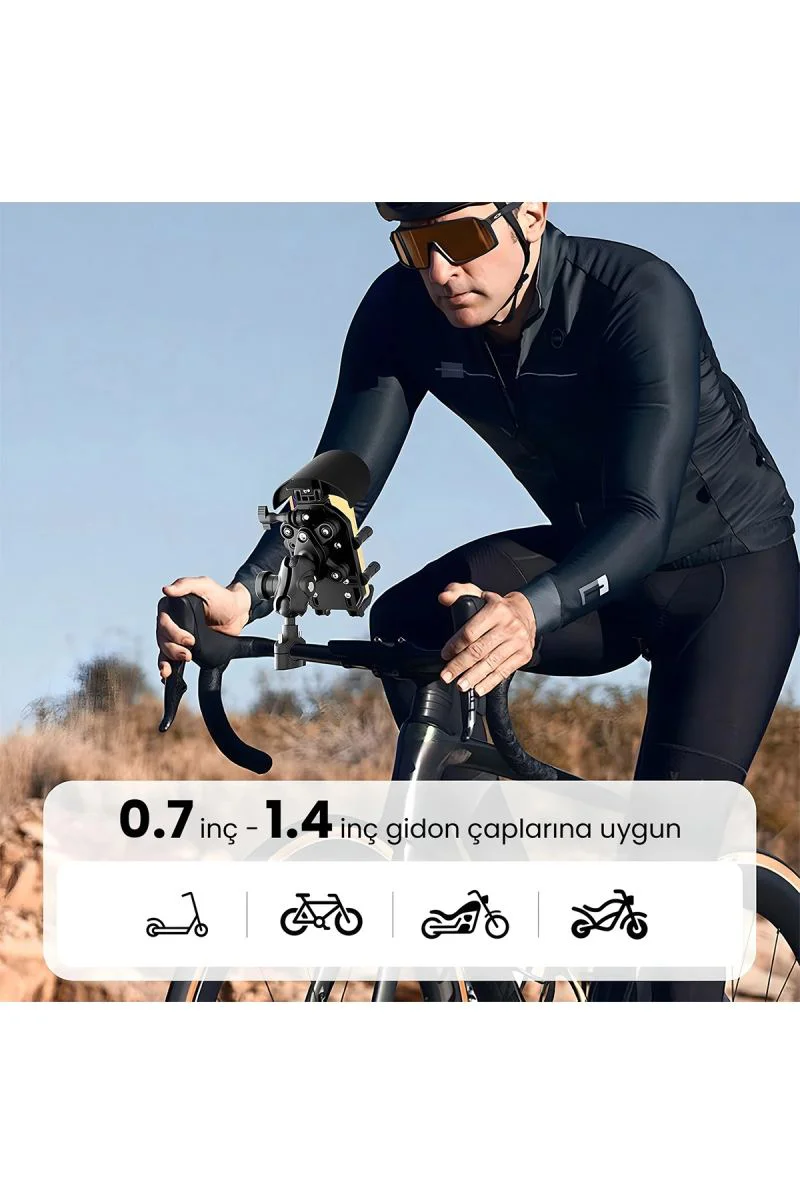 Gidon Telefon Tutucu – Güneş ve Yağmur Korumalı 360° Ayarlanabilir Motosiklet Telefonluk Gidon Telefon Tutucu – Güneş ve Yağmur Korumalı 360° Ayarlanabilir Motosiklet Telefonluk