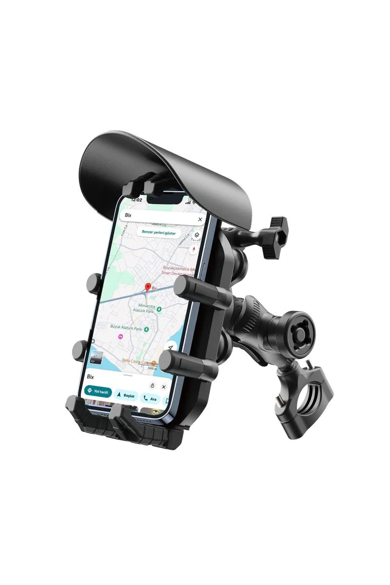 Gidon Telefon Tutucu – Güneş ve Yağmur Korumalı 360° Ayarlanabilir Motosiklet Telefonluk Gidon Telefon Tutucu – Güneş ve Yağmur Korumalı 360° Ayarlanabilir Motosiklet Telefonluk