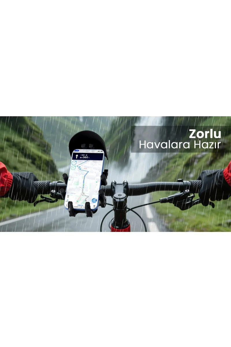 Gidon Telefon Tutucu – Güneş ve Yağmur Korumalı 360° Ayarlanabilir Motosiklet Telefonluk Gidon Telefon Tutucu – Güneş ve Yağmur Korumalı 360° Ayarlanabilir Motosiklet Telefonluk