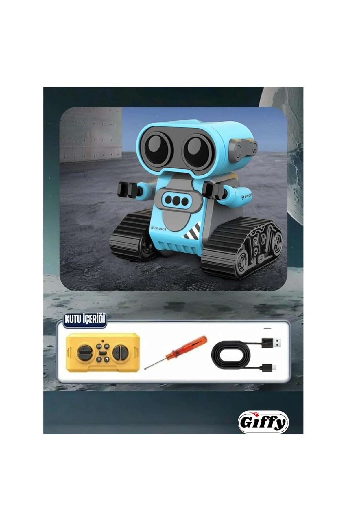 Giffy/Oyuncak Uzaktan Kumandalı El Sensörlü Akıllı WALL-E Robot D