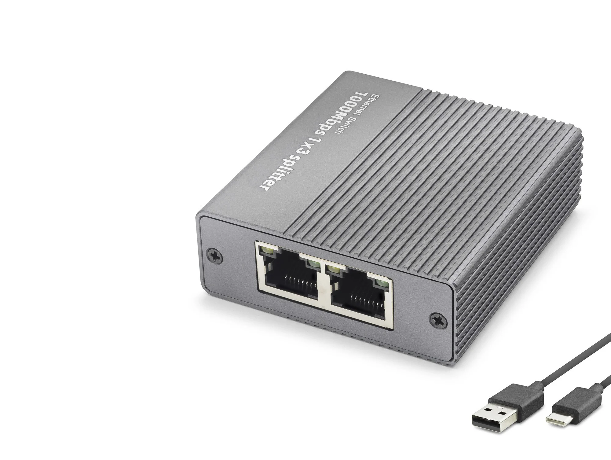 Gigabit Ethernet Switch 4 Port Type C Güç Girişli Gri HDX1413 Gigabit Ethernet Switch 4 Port Type C Güç Girişli Gri HDX1413