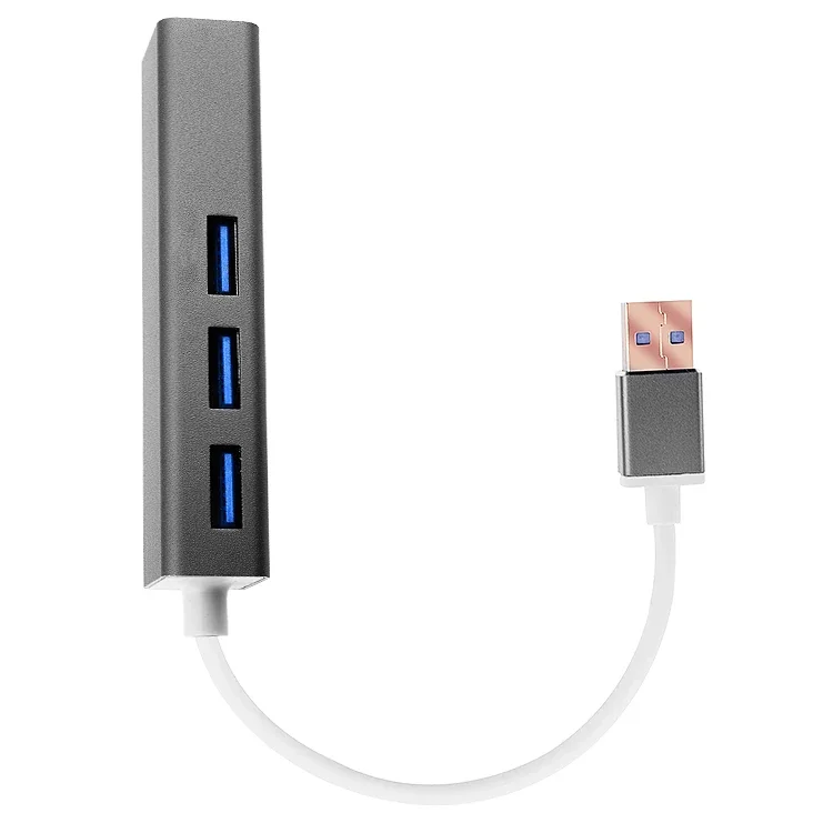 Gigabit USB 3.0 Çoklayıcı ve Ethernet Adaptörü - 3 Port, 5 Gbps Hız