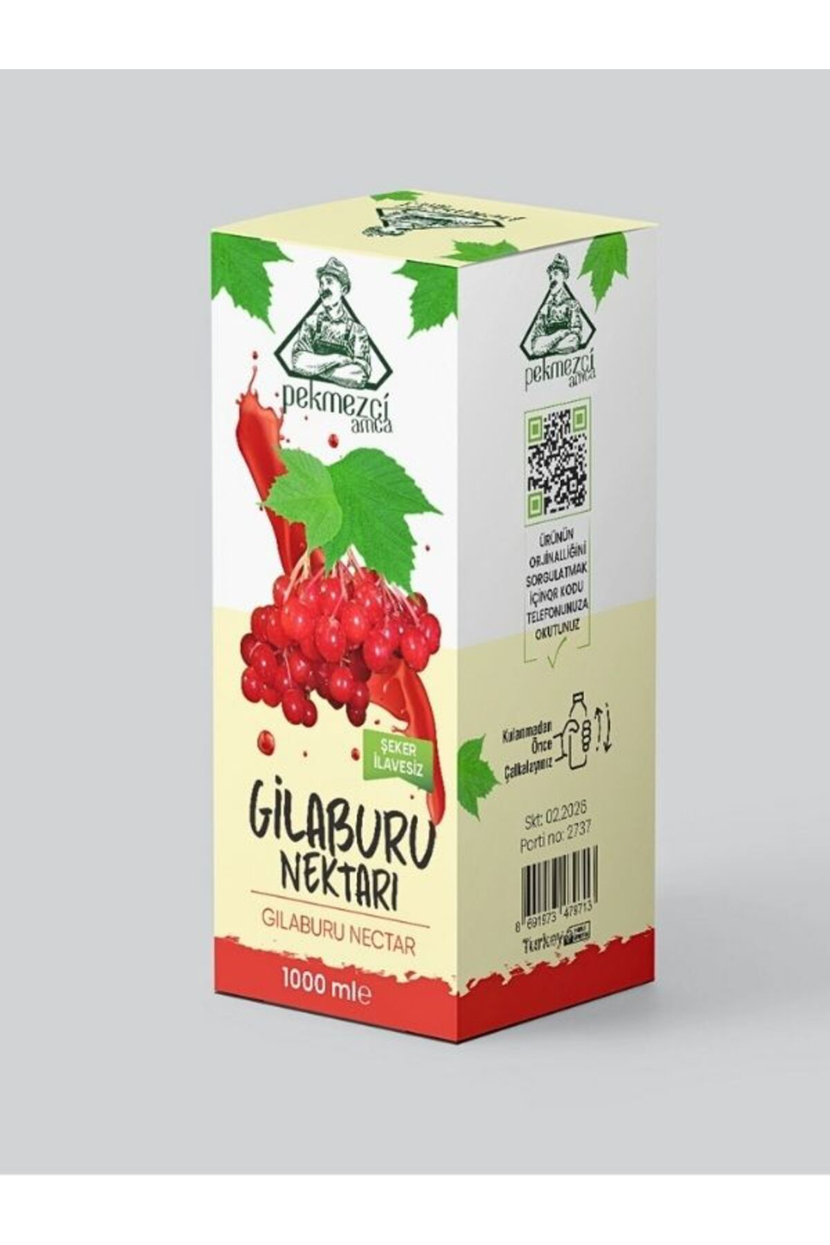 Gilaburu Suyu 1 Lt Şeker Ilavesiz 2 ADET