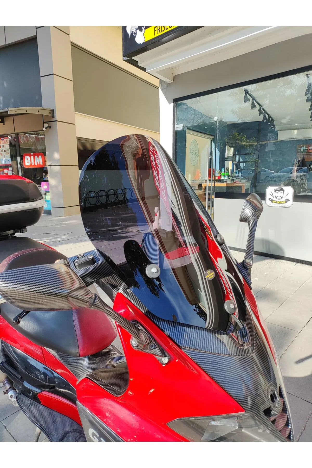 Gilera Nexus 500 Ön Cam 2004-2008 Model 58cm Siyah Renkli 4mm